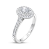 Thumbnail Image 2 of THE LEO Ideal Cut Diamond Oval Halo Engagement Ring 1 ct tw 14K White Gold