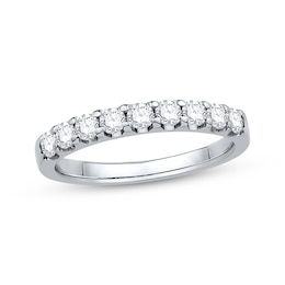 Now + Forever Diamond Wedding Band 1/2 ct tw Round-cut 14K White Gold