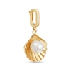 Thumbnail Image 2 of Charmed Memories Cultured Pearl & Seashell Charm 10K Yellow Gold