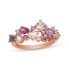 Thumbnail Image 1 of Le Vian Pretty in Pink Amethyst, Pink Tourmaline, Morganite & Pink Sapphire Ring 1/15 ct tw Diamonds 14K Strawberry Gold