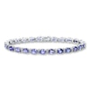 Thumbnail Image 0 of Tanzanite Bracelet 1/2 ct tw Diamonds Sterling Silver