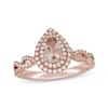 Thumbnail Image 1 of Neil Lane Pear-Shaped Morganite & Diamond Engagement Ring 3/8 ct tw 14K Rose Gold