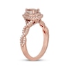 Thumbnail Image 2 of Neil Lane Pear-Shaped Morganite & Diamond Engagement Ring 3/8 ct tw 14K Rose Gold