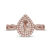 Thumbnail Image 3 of Neil Lane Pear-Shaped Morganite & Diamond Engagement Ring 3/8 ct tw 14K Rose Gold