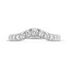 Thumbnail Image 2 of THE LEO Ideal-Cut Diamond Contour Anniversary Band 1/2 ct tw 14K White Gold