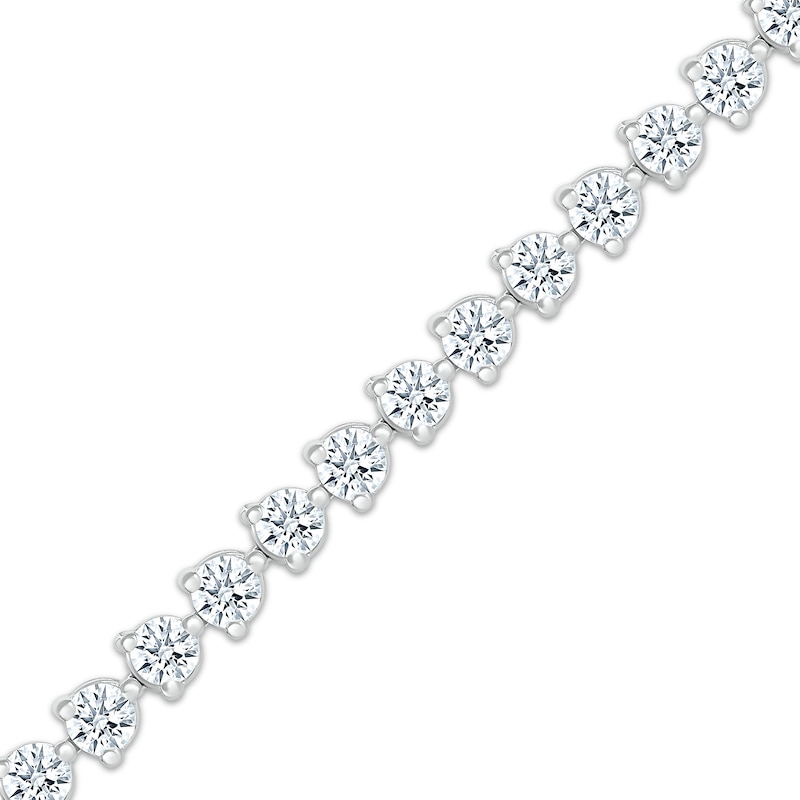 Lab-Grown Diamonds by KAY Line Bracelet 4 ct tw 14K White Gold 7.25"