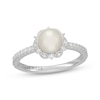 Thumbnail Image 1 of Neil Lane Cultured Akoya Pearl & Diamond Engagement Ring 1/2 ct tw 14K White Gold