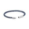 Thumbnail Image 2 of Solid Foxtail Chain Bracelet 7mm Blue Ion-Plated Stainless Steel 8.5&quot;