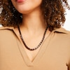 Thumbnail Image 4 of Solid Link Necklace 6.4mm Black & Brown Ion-Plated Stainless Steel 24&quot;