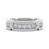 Thumbnail Image 3 of Men's THE LEO First Light Diamond Wedding Band 1 ct tw 14K White Gold