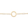 Thumbnail Image 3 of Hollow Paperclip Chain Necklace with O-Ring Clasp 10K Yellow Gold 17&quot;