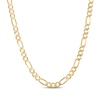 Thumbnail Image 1 of Diamond-Cut Figaro Chain Necklace 6.6mm Solid 10K Yellow Gold 22&quot;