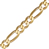 Thumbnail Image 3 of Solid Diamond-Cut Figaro Chain Necklace 6.6mm 10K Yellow Gold 22&quot;