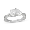 Thumbnail Image 0 of Neil Lane Artistry Oval-Cut & Pear-Shaped Lab-Grown Diamond Toi et Moi Engagement Ring 1-7/8 ct tw 14K White Gold