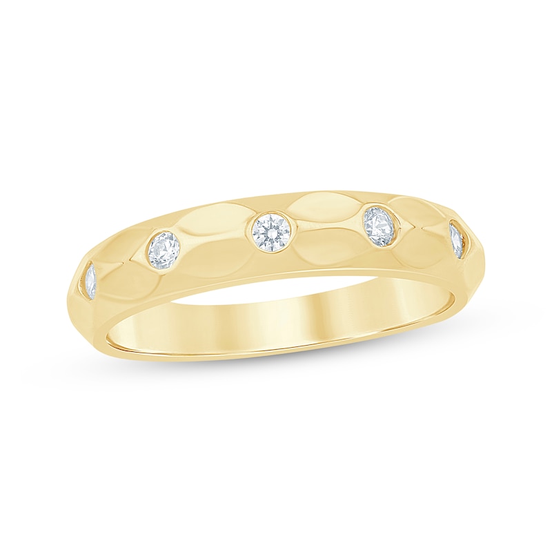 Main Image 1 of Diamond Anniversary Ring 1/6 ct tw 14K Yellow Gold