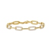 Thumbnail Image 1 of Le Vian Diamond Chain Link Bracelet 1 ct tw 14K Honey Gold 7&quot;