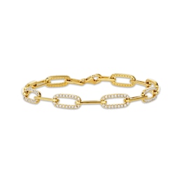 Le Vian Diamond Chain Link Bracelet 1 ct tw 14K Honey Gold 7&quot;