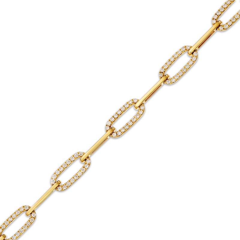 Main Image 2 of Le Vian Diamond Chain Link Bracelet 1 ct tw 14K Honey Gold 7&quot;