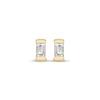 Thumbnail Image 2 of Baguette-Cut Diamond Solitaire Stud Earrings 1/15 ct tw 14K Yellow Gold (I/I2)