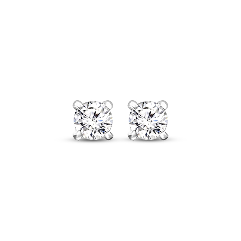 Main Image 2 of KAY Lab-Grown Diamonds Round-Cut Diamond Solitaire Stud Earrings 7/8 ct tw 10K White Gold (I/SI2)