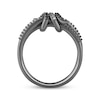 Thumbnail Image 3 of Ink & Ice Black & White Diamond Barbed Wire Knot Ring 1/5 ct tw Black Rhodium-Plated Sterling Silver