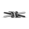 Thumbnail Image 4 of Ink & Ice Black & White Diamond Barbed Wire Knot Ring 1/5 ct tw Black Rhodium-Plated Sterling Silver