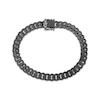 Thumbnail Image 1 of Ink & Ice Men's Black Diamond Curb Chain Bracelet 1-1/2 ct tw Black Rhodium-Plated Sterling Silver 8.5&quot;