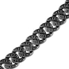 Thumbnail Image 2 of Ink & Ice Men's Black Diamond Curb Chain Bracelet 1-1/2 ct tw Black Rhodium-Plated Sterling Silver 8.5&quot;