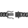 Thumbnail Image 3 of Ink & Ice Men's Black Diamond Curb Chain Bracelet 1-1/2 ct tw Black Rhodium-Plated Sterling Silver 8.5&quot;