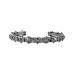 Ink & Ice Men's Black Diamond Stud Cuff Bracelet 1/5 ct tw Black Rhodium-Plated Sterling Silver