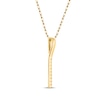 Thumbnail Image 3 of STUDIO BY KAY Diamond Vertical Bar Necklace 1/6 ct tw 10K Yellow Gold 18&quot;