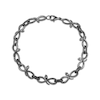 Thumbnail Image 1 of Ink & Ice Black & White Diamond Snake Infinity Link Bracelet 1/5 ct tw Black Rhodium-Plated Sterling Silver 7.5&quot;