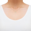 Thumbnail Image 3 of Round-Cut Diamond Solitaire Hidden Halo Necklace 1/2 ct tw 10K Yellow Gold 18&quot; (I/I3)