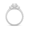 Thumbnail Image 3 of KAY Signature Collection Round-Cut Lab-Grown Diamond Three-Stone Engagement Ring 2 ct tw 14K White Gold