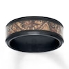 Thumbnail Image 1 of Men's Camouflage Wedding Band Stainless Steel/Carbon Fiber 8mm