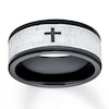 Thumbnail Image 0 of Men's Wedding Band Stainless Steel/Black Ion-Plating 9mm