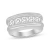 Thumbnail Image 1 of Men’s Round-Cut Diamond Wedding Band 1-1/2 ct tw 10K White Gold