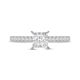 Now + Forever Princess-Cut Diamond Engagement Ring 5/8 ct tw 14K White Gold