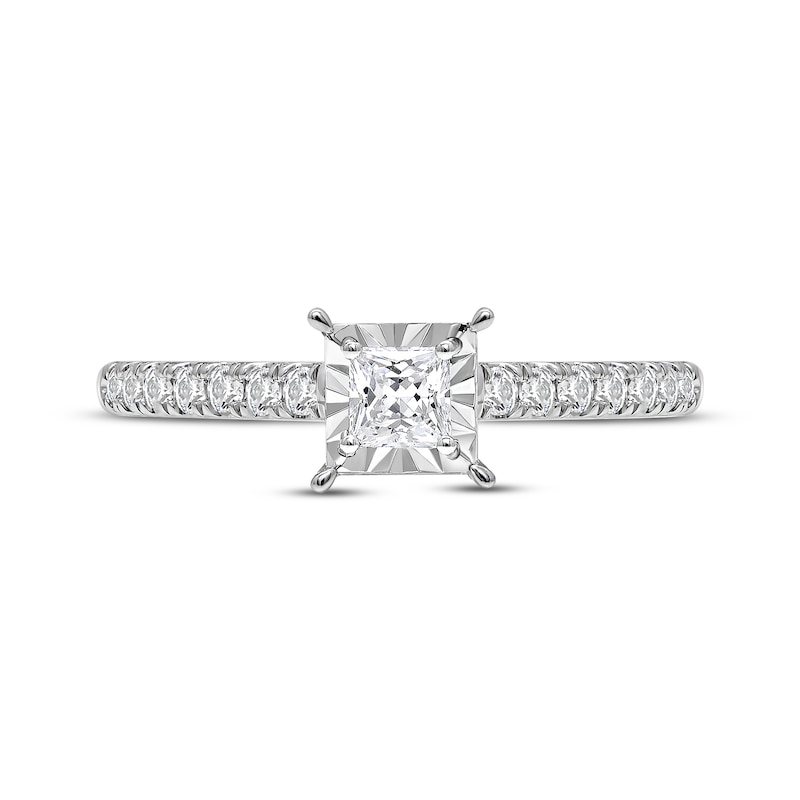 Main Image 1 of Princess-Cut Diamond Engagement Ring 5/8 ct tw 14K White Gold