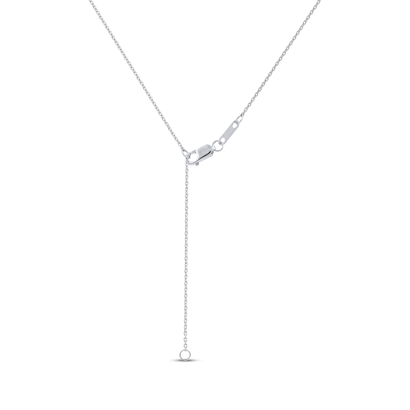 Main Image 4 of Diamond Teardrop Necklace 1/2 ct tw 10K White Gold