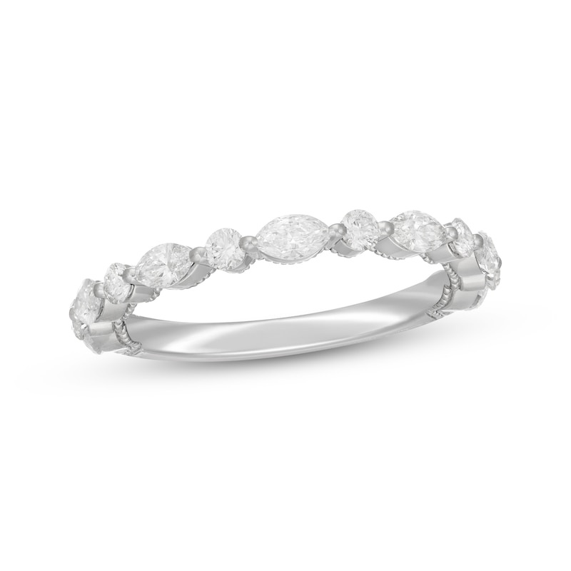 Neil Lane Artistry Marquise & Round-Cut  Lab-Grown diamond Anniversary Band 3/4 ct tw 14K White Gold