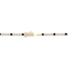 Thumbnail Image 3 of Black & White Diamond Station Bracelet 2-1/2 ct tw 10K Yellow Gold 7&quot;