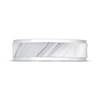 Thumbnail Image 3 of Men's Diagonal Groove Wedding Band 10K White Gold