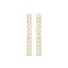 Thumbnail Image 2 of Lab-Grown Diamonds by KAY Hoop Earrings 1-1/2 ct tw 10K Yellow Gold