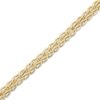 Thumbnail Image 1 of Hollow V Circle Chain Bracelet 8.9mm 10K Yellow Gold 7.5"