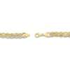 Thumbnail Image 2 of Hollow V Circle Chain Bracelet 8.9mm 10K Yellow Gold 7.5"