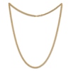 Thumbnail Image 0 of Hollow Cuban Curb Chain Necklace 3.75mm 14K Yellow Gold 24"