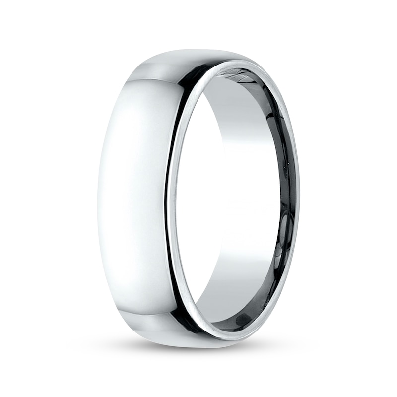 Main Image 2 of Polished Wedding Band 10K White Gold 6.5mm