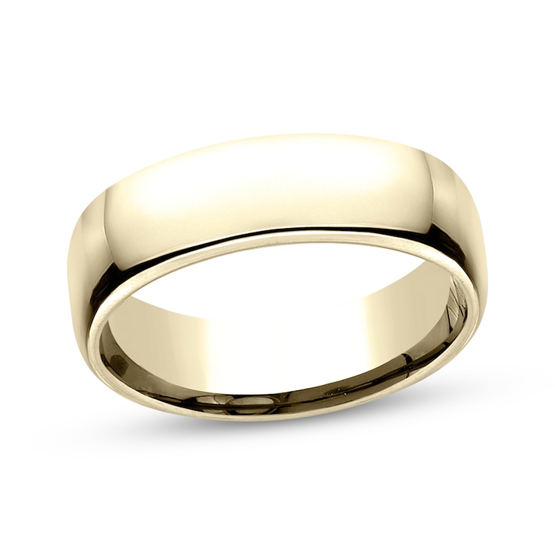 Main Image 1 of Polished Wedding Band 10K Yellow Gold 6.5mm