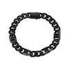 Thumbnail Image 1 of Men's Curb Chain Station Bracelet Black Ion-Plated Stainless Steel 8.5&quot;